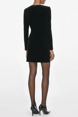 Black Embellished Mini Dress