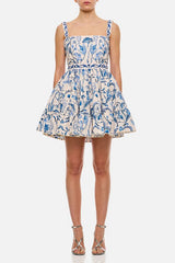 Embroidered Mini Dress