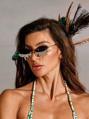 Teardrop Crystal Sunglasses