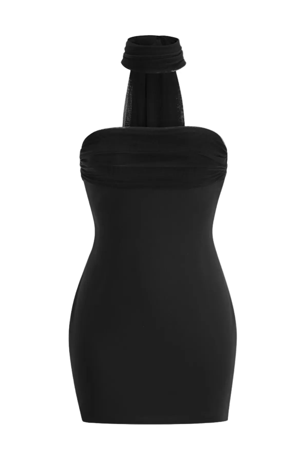 Wrap Mini Dress - Black