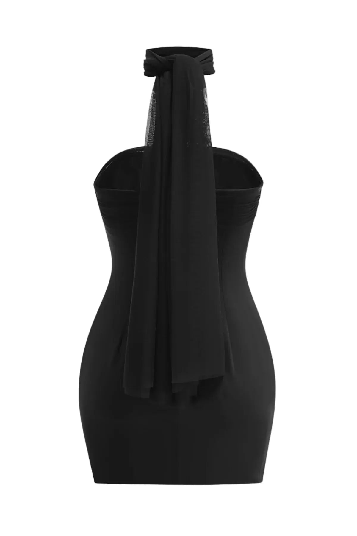 Wrap Mini Dress - Black