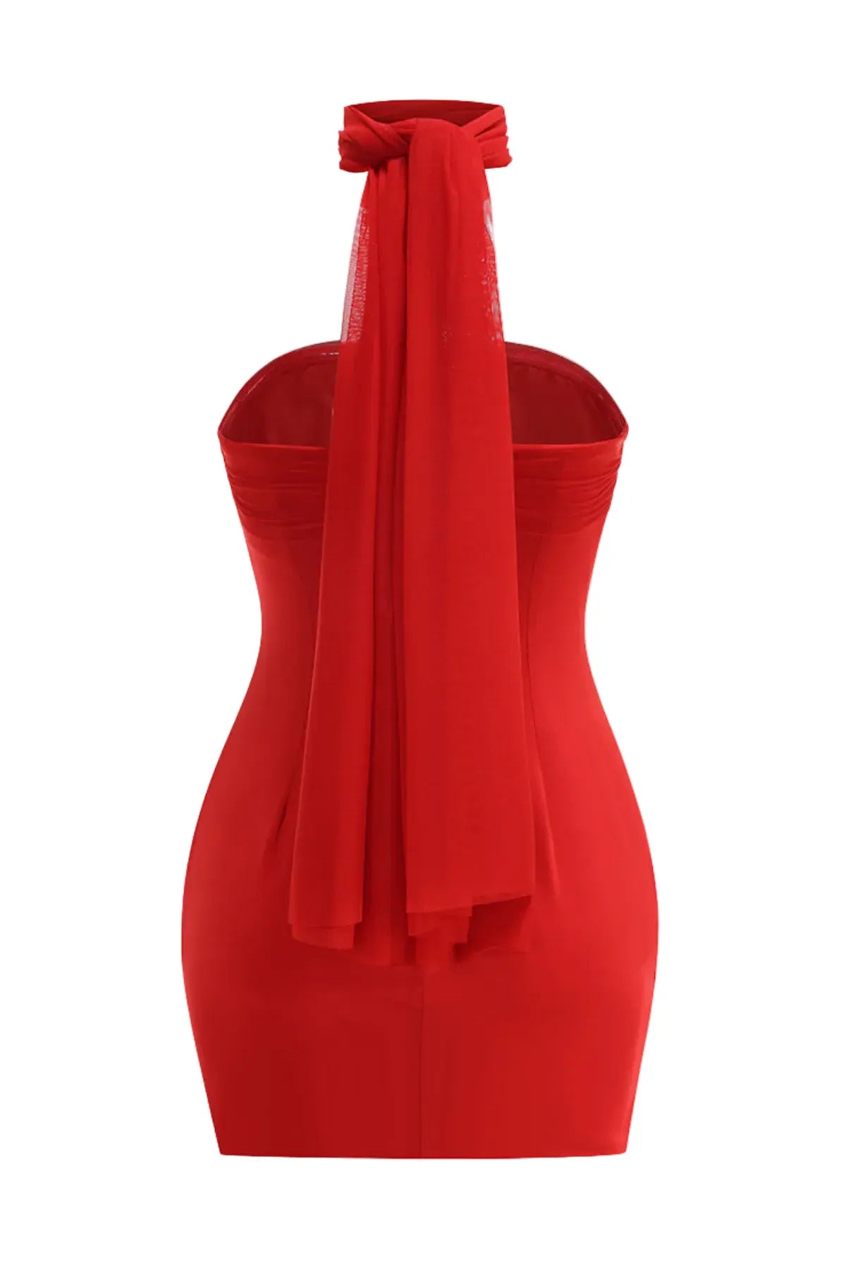 Wrap Mini Dress - Red