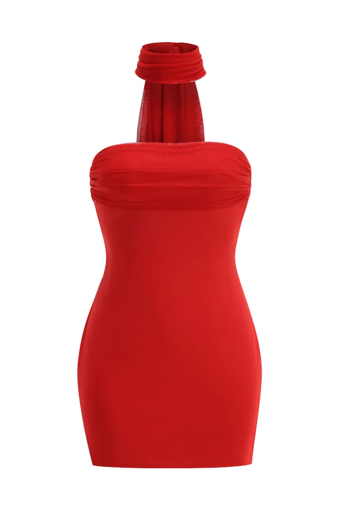 Wrap Mini Dress - Red