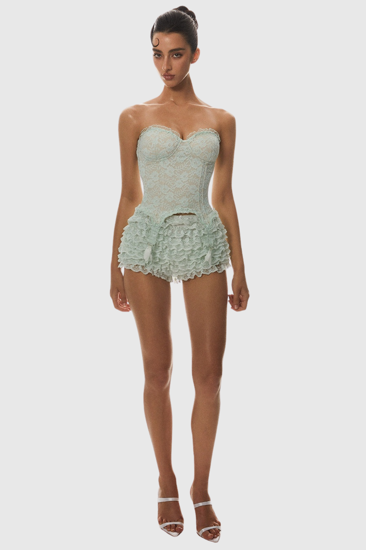 Lace Corset - Green