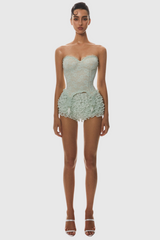 Lace Corset - Green