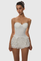 Lace Corset - White