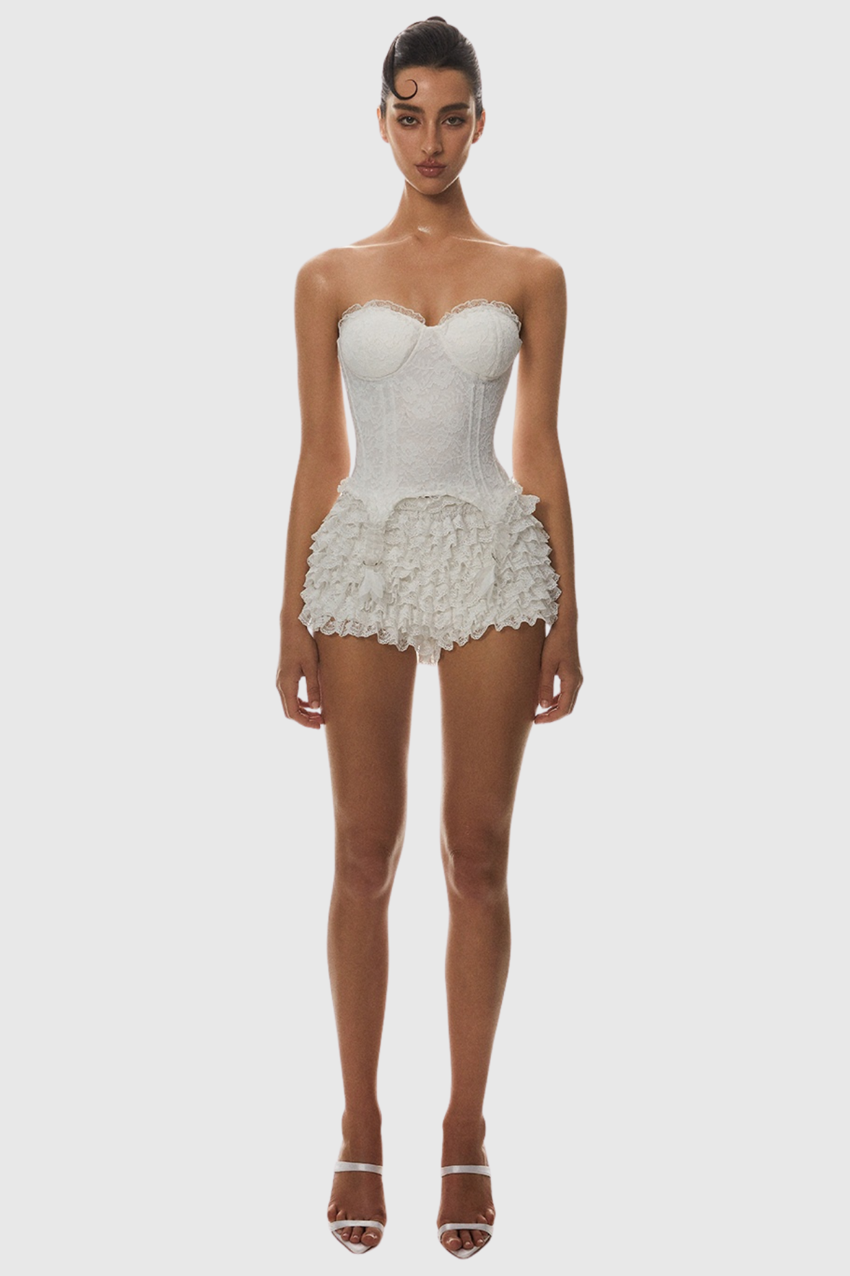 Lace Corset - White