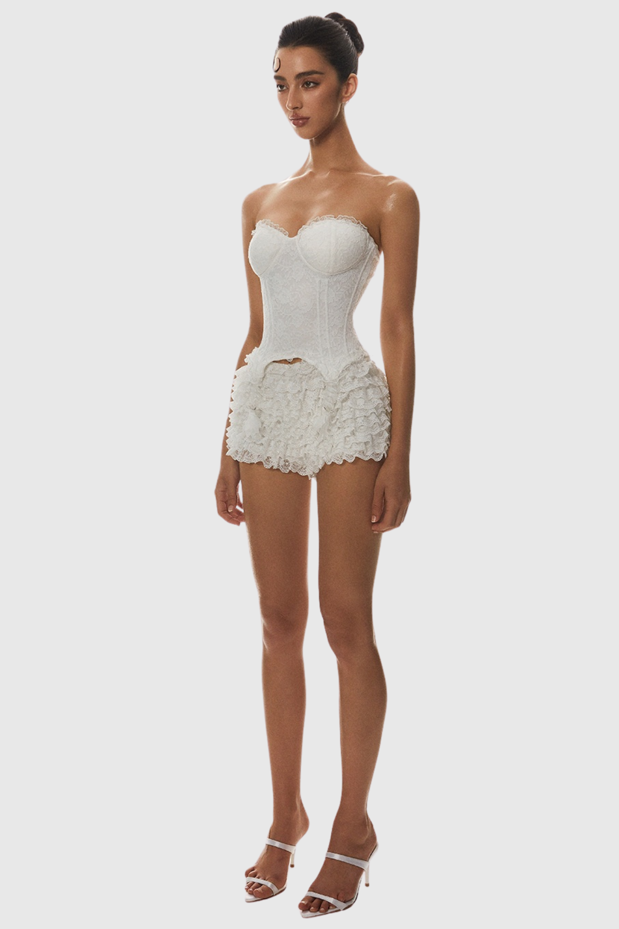 Lace Corset - White