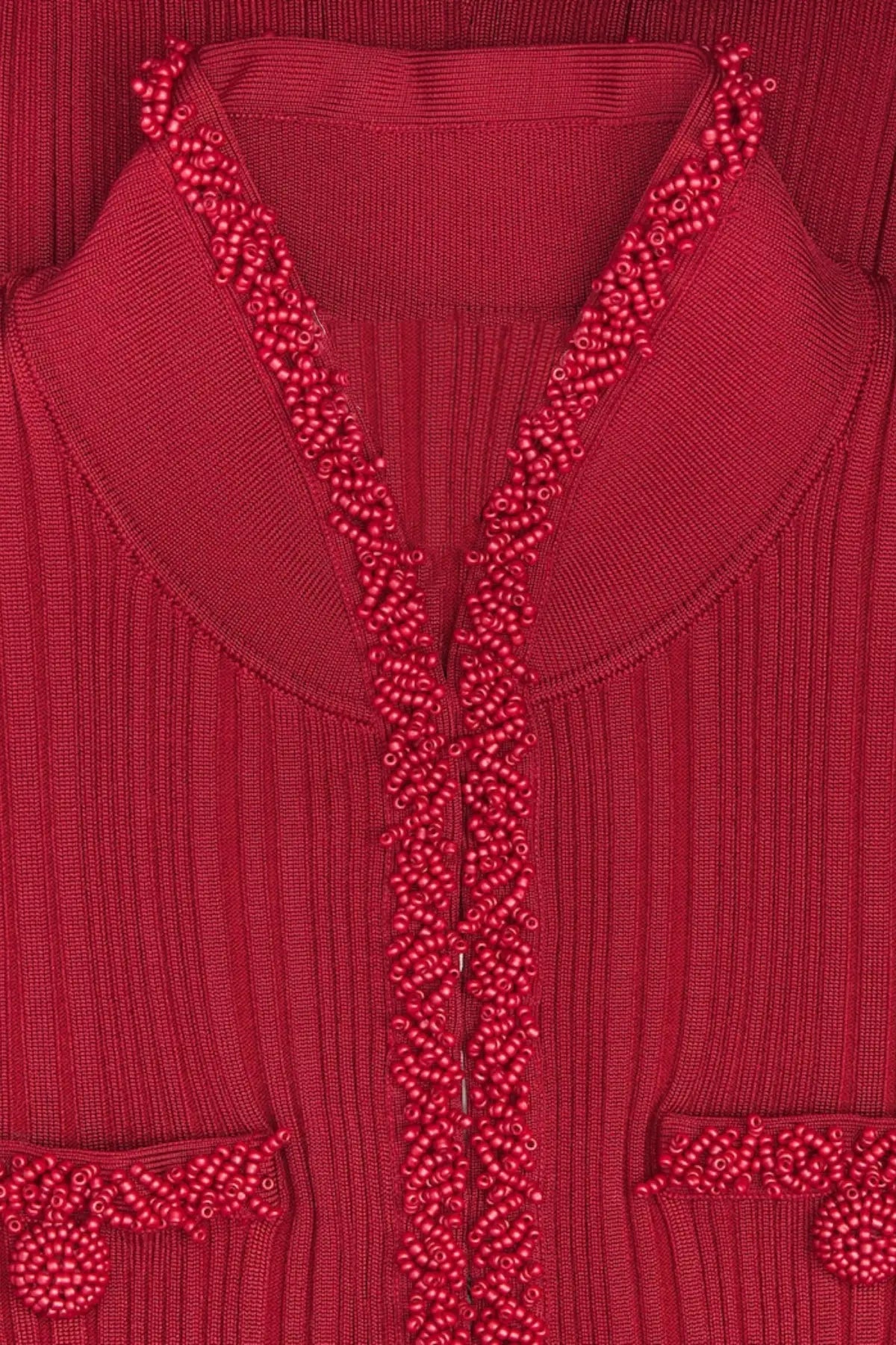 Trim Knit Midi Dress