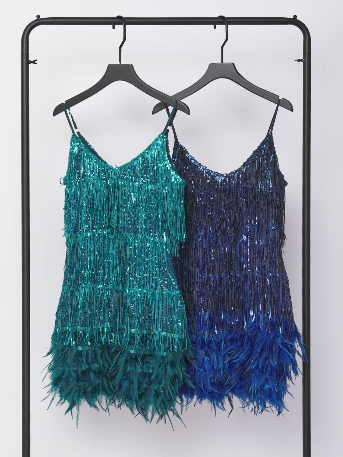 Feather Mini Dress