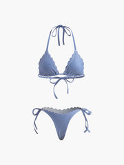 Halter Removable Padded Bikini Set