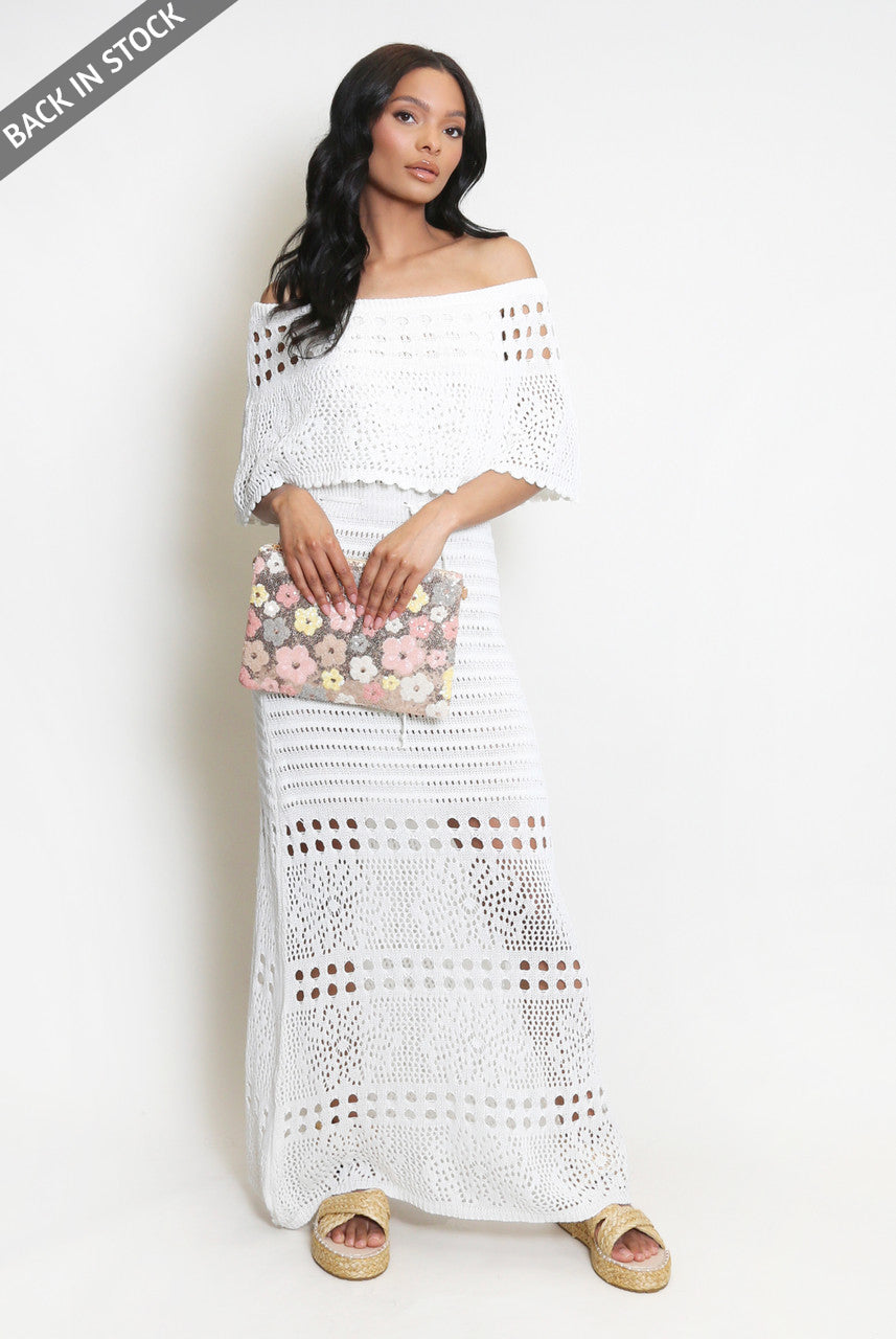 Overlay Bandeau Maxi Dress