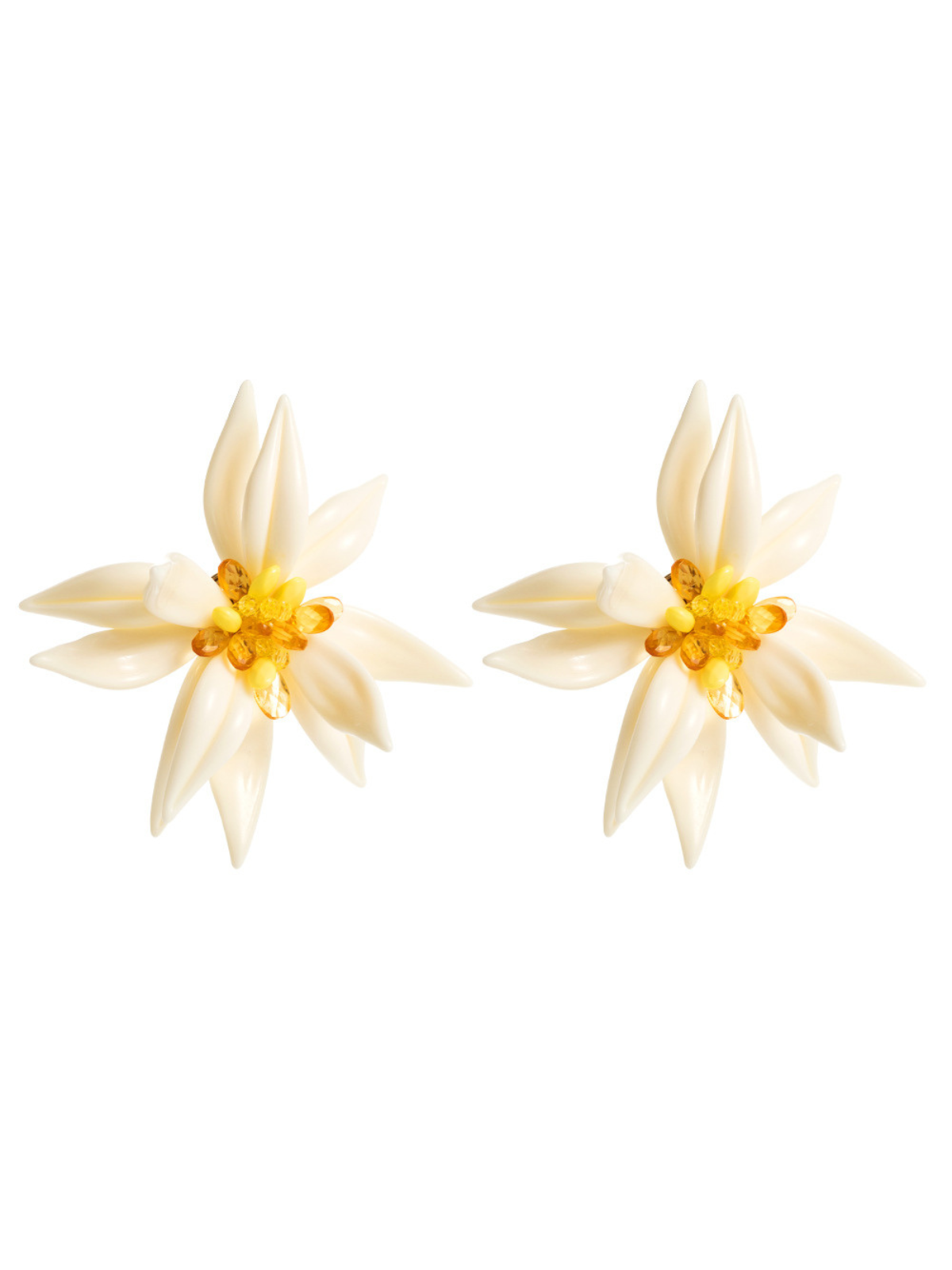 Rhinestone Flower Earrings