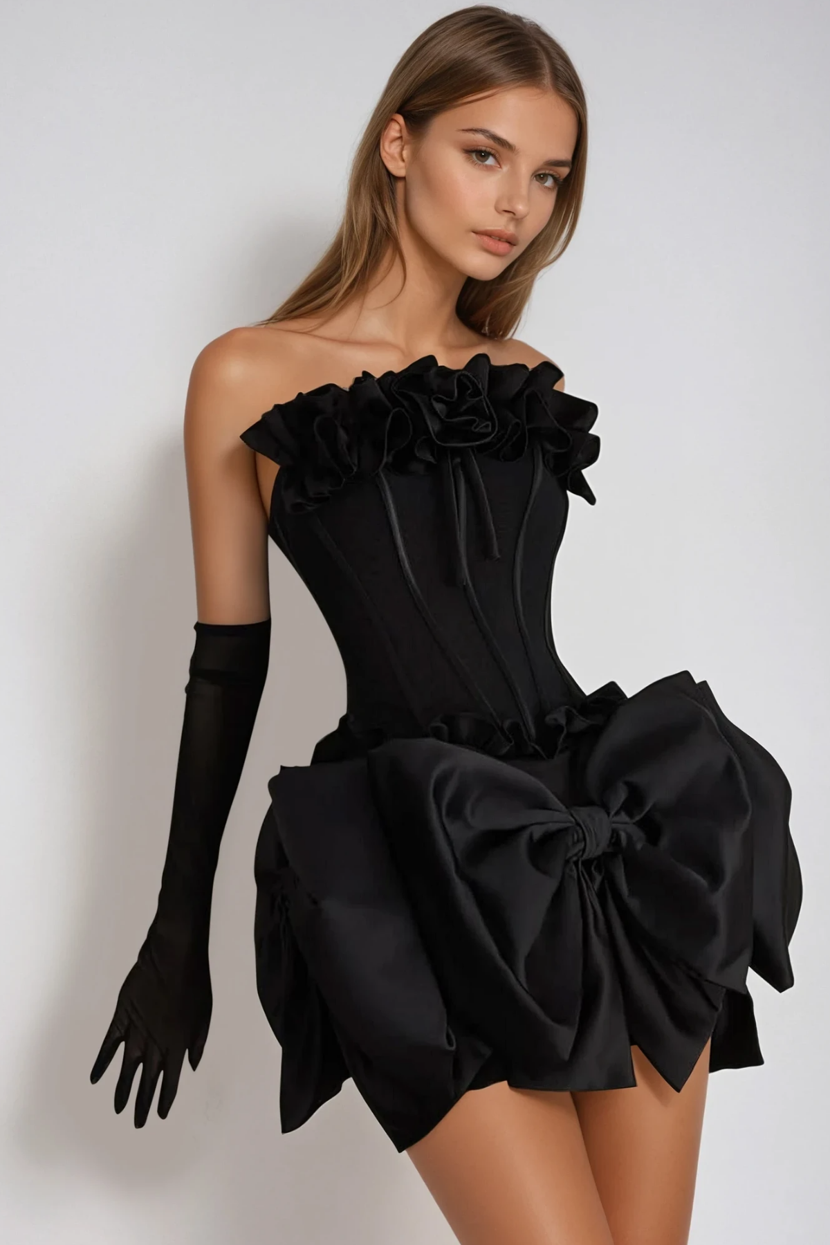 Flower Corset Skirt Set
