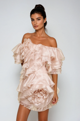 Blandine Ruffle Ruch Mini Dress
