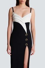 Bruna Split Maxi Bandage Dress