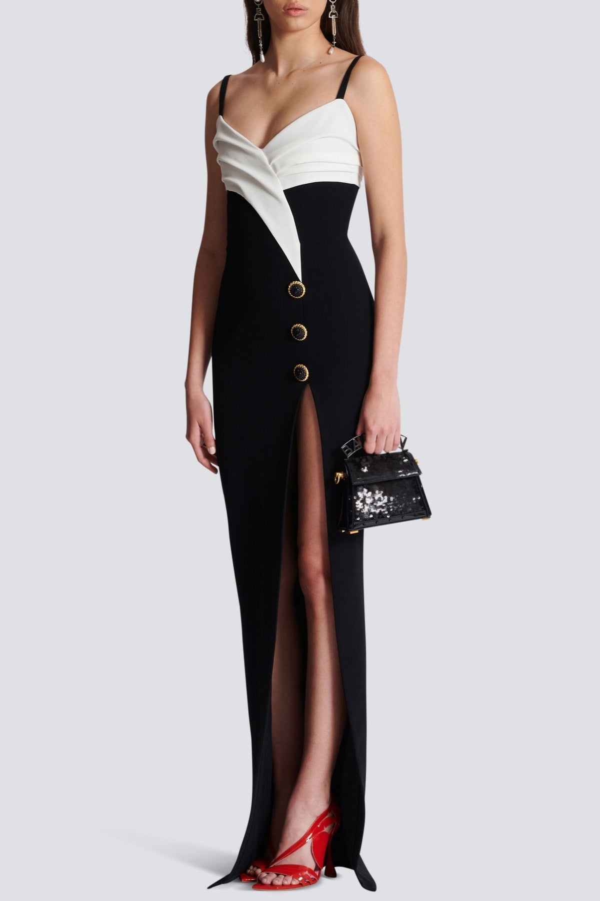 Bruna Split Maxi Bandage Dress