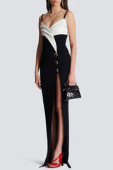 Bruna Split Maxi Bandage Dress