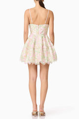 Floral Mini Dress in Multicolor