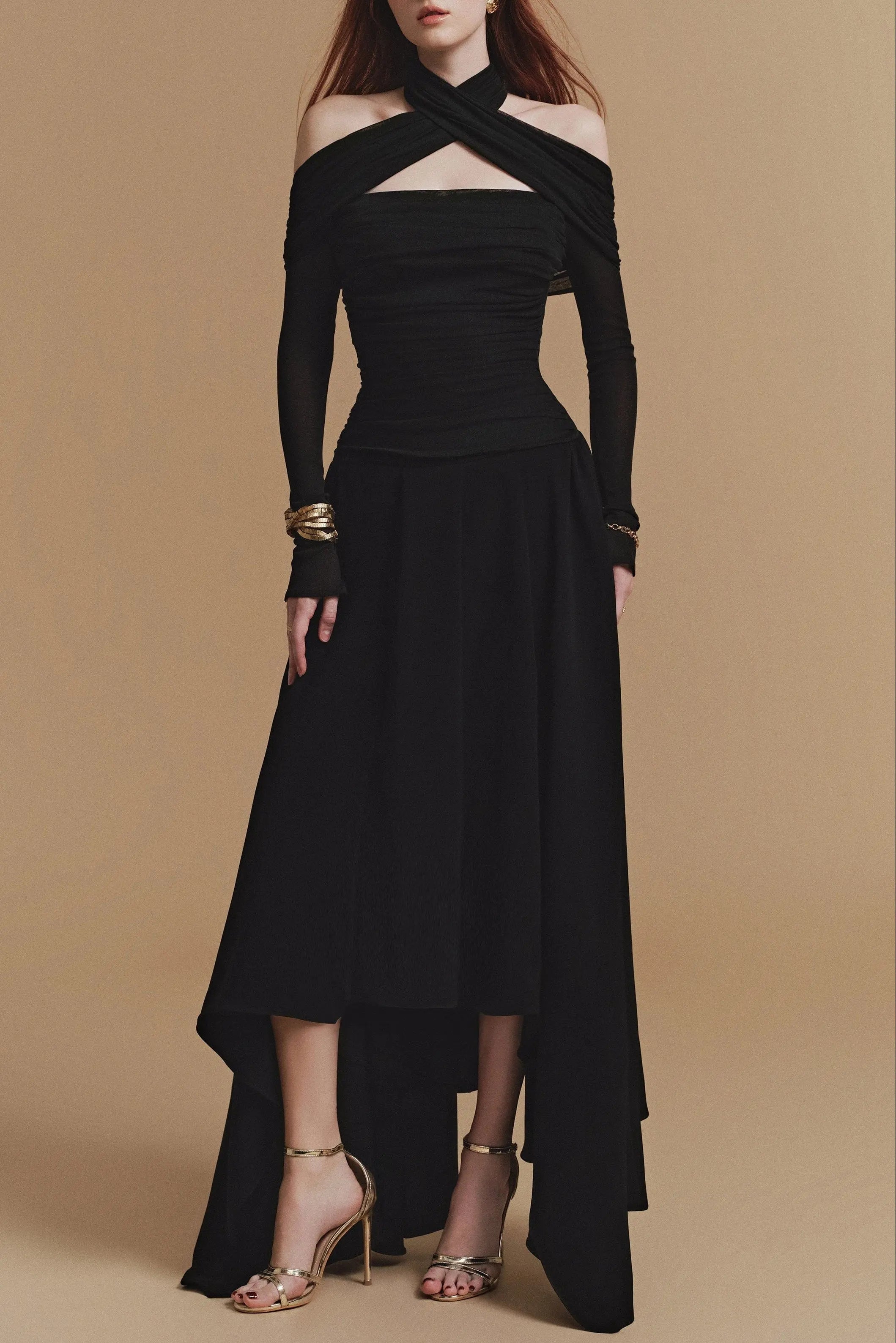 Long sleeve Midi Dress