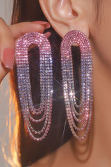 Gradient Color Large Earrings