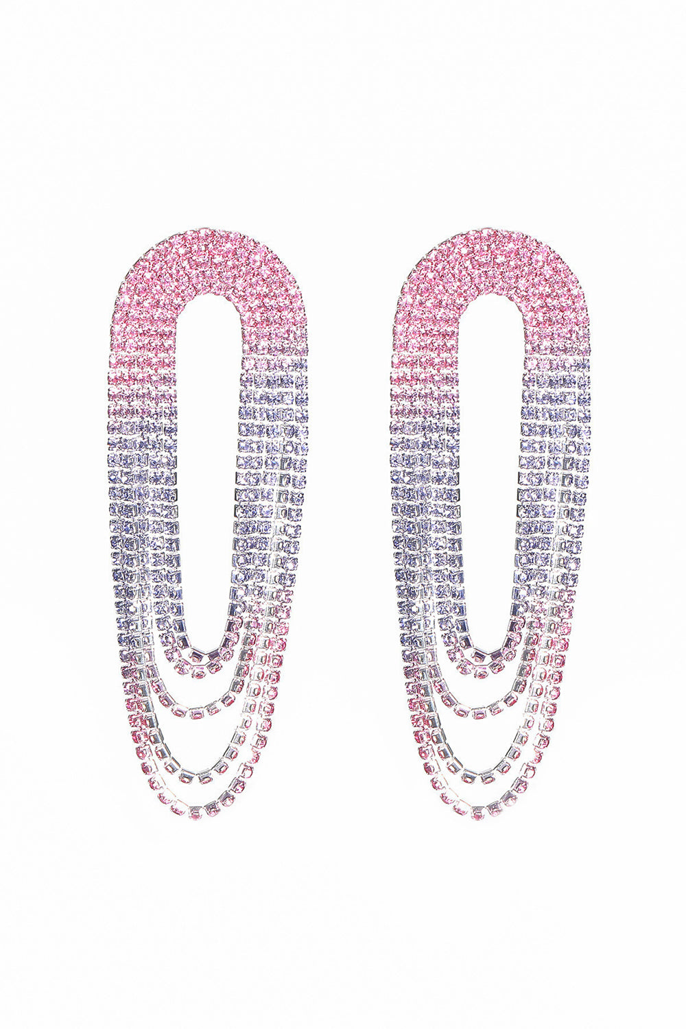 Gradient Color Large Earrings