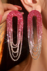 Gradient Color Large Earrings