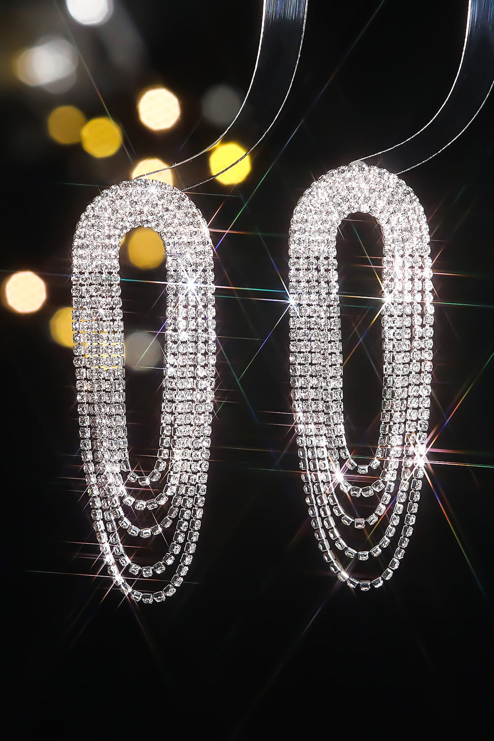 Gradient Color Large Earrings