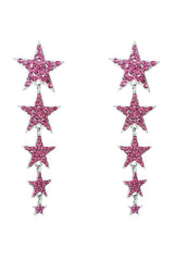 Five-Pointed Stars Prom Earrings