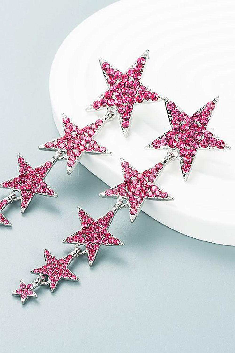 Five-Pointed Stars Prom Earrings