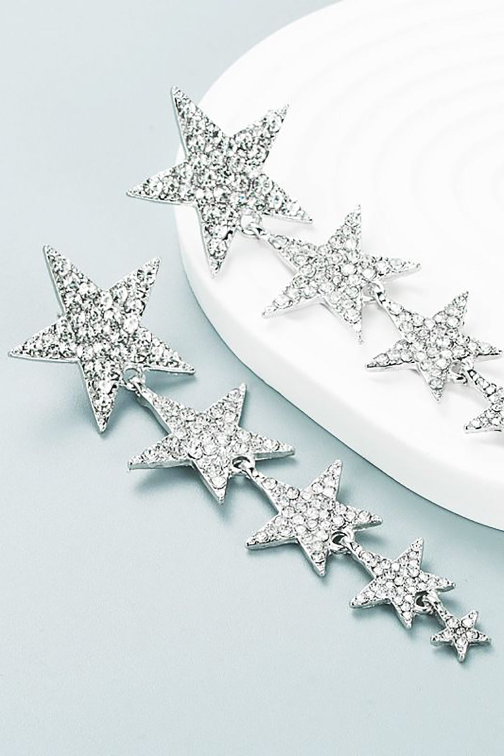 Five-Pointed Stars Prom Earrings