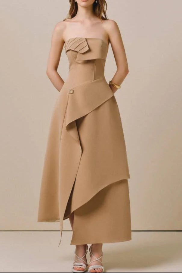 High Waist Slim Mini Dress