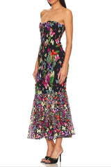 Print Wrap Maxi Dress