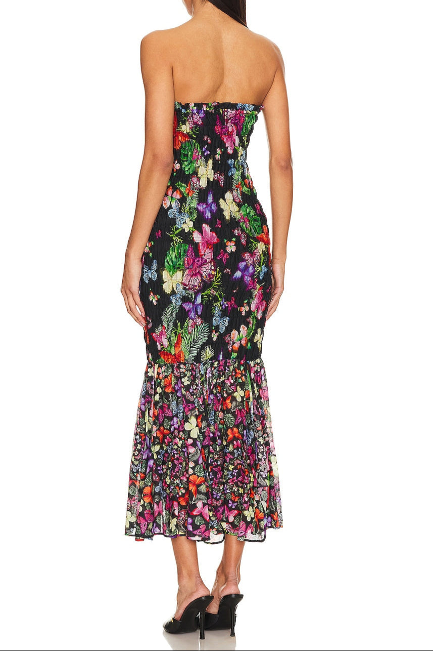 Print Wrap Maxi Dress