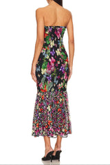 Print Wrap Maxi Dress