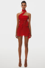 Cabau Wrap Around Top - Red