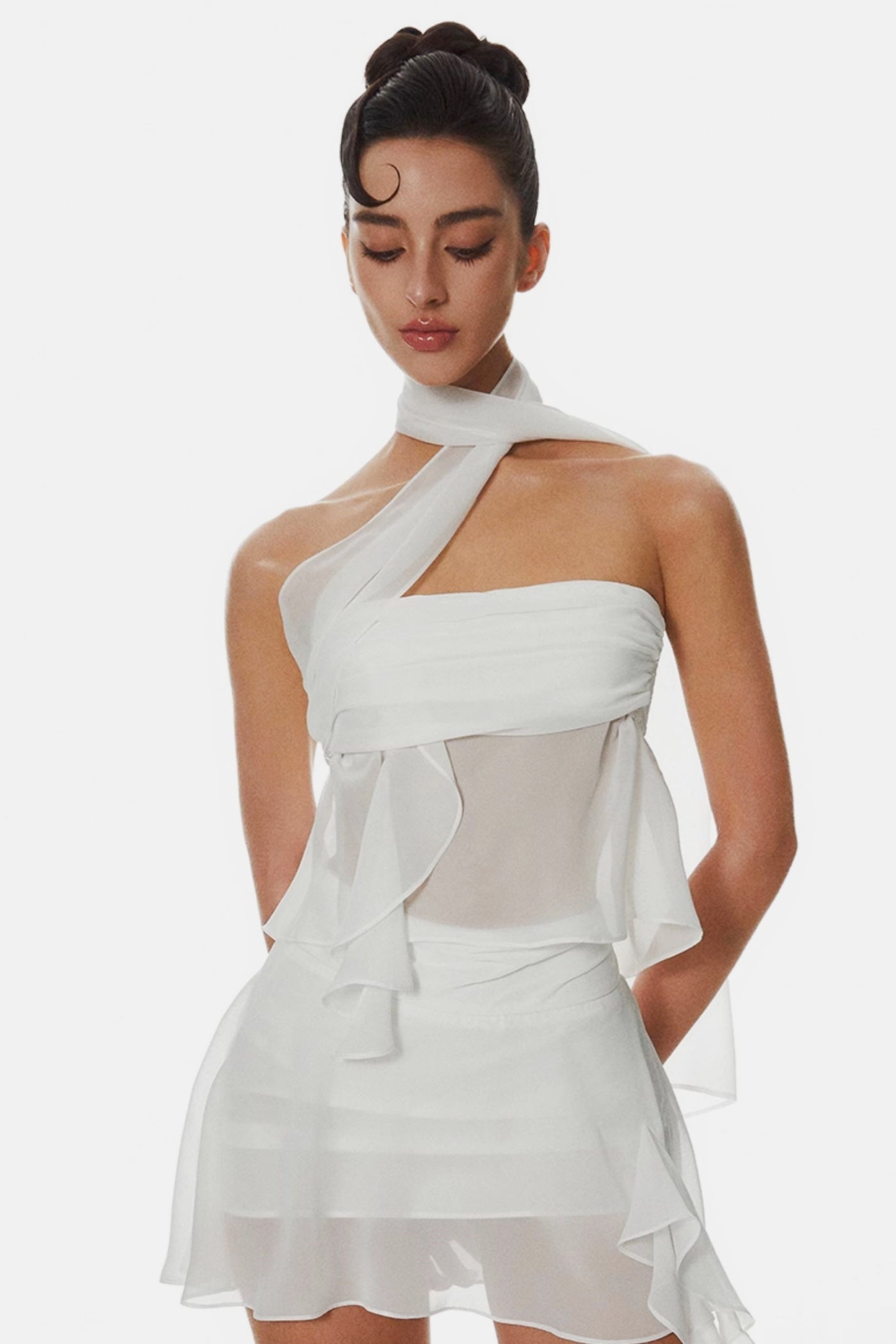 Cabau Wrap Around Top - White