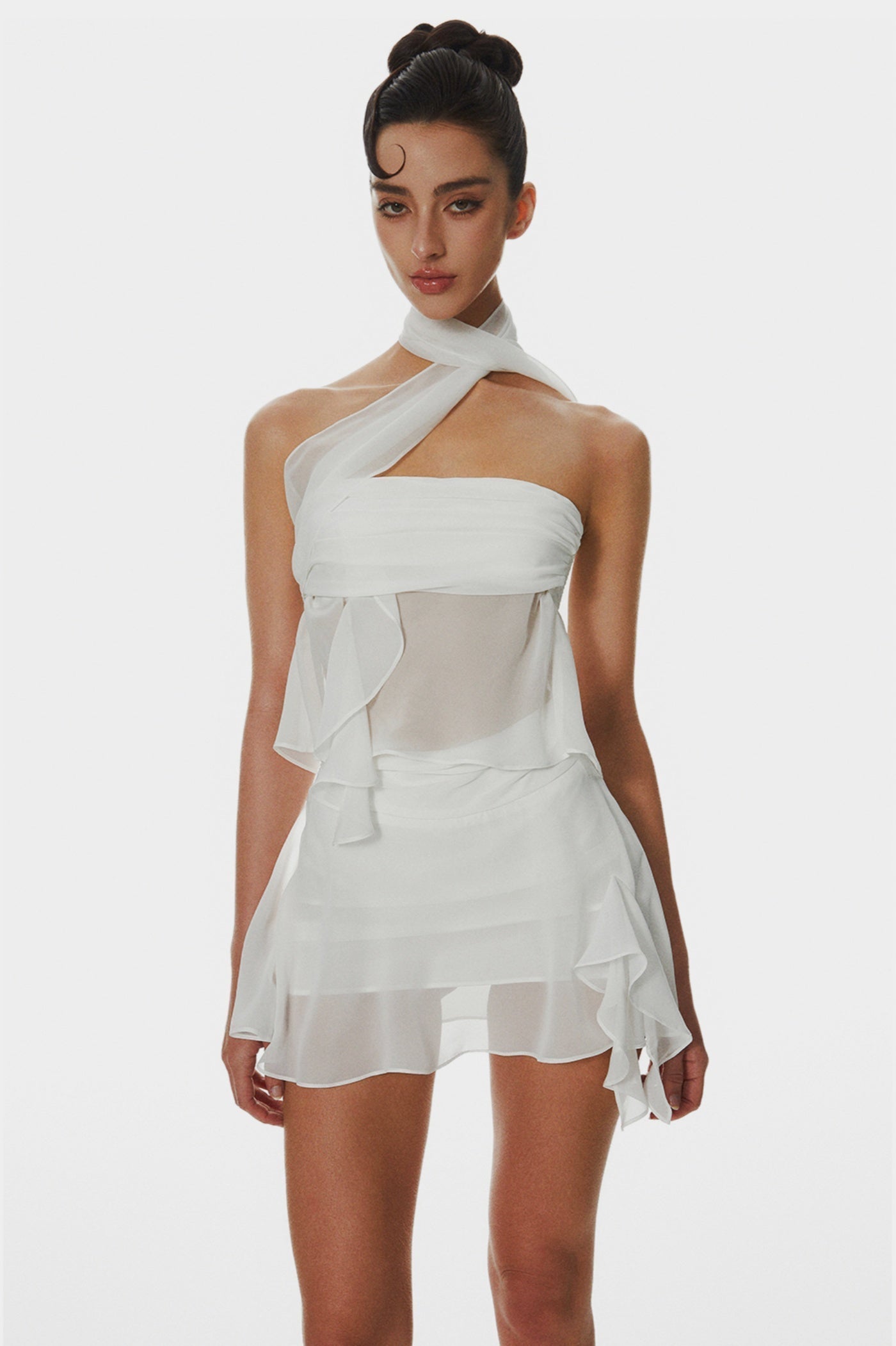 Cabau Wrap Around Top - White