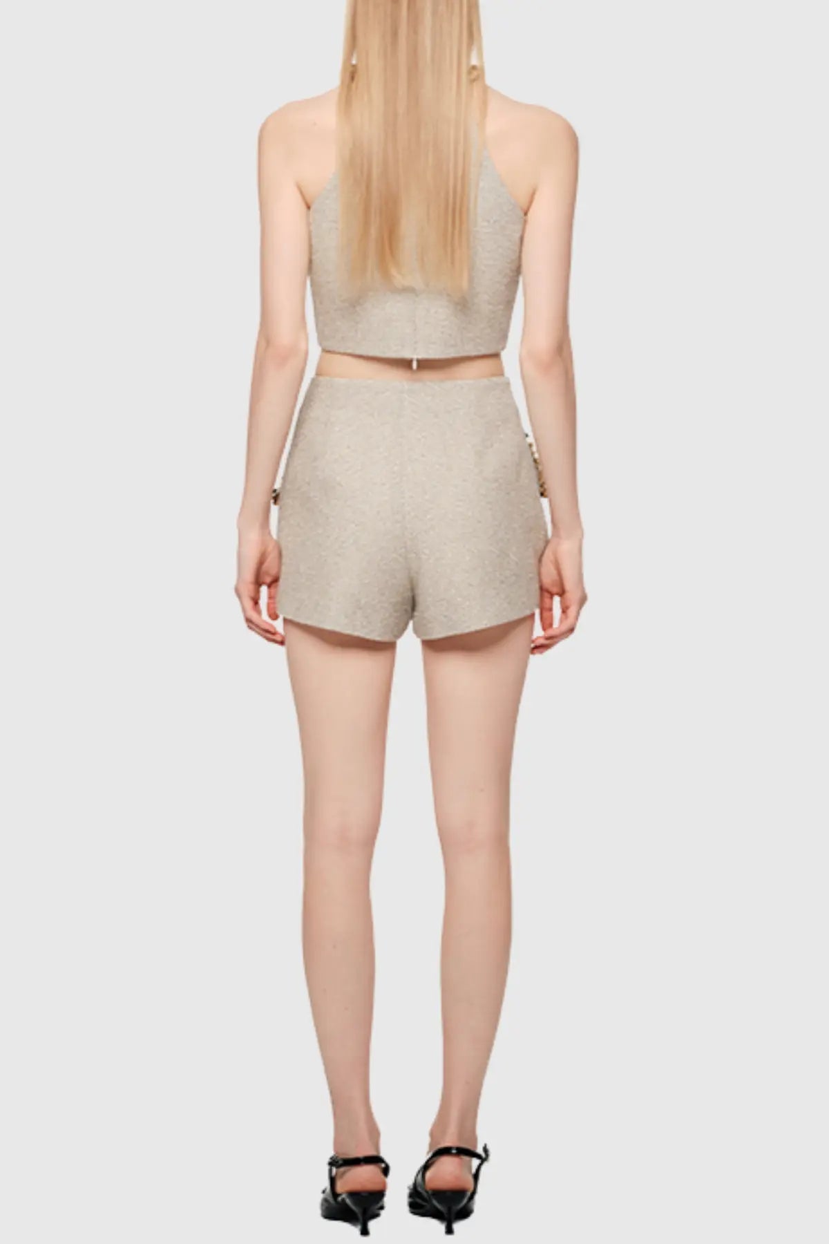 Sequin Top in Apricot
