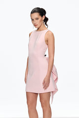 Backless Mini Dress in Pink