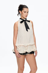 Sleeveless Top in Beige