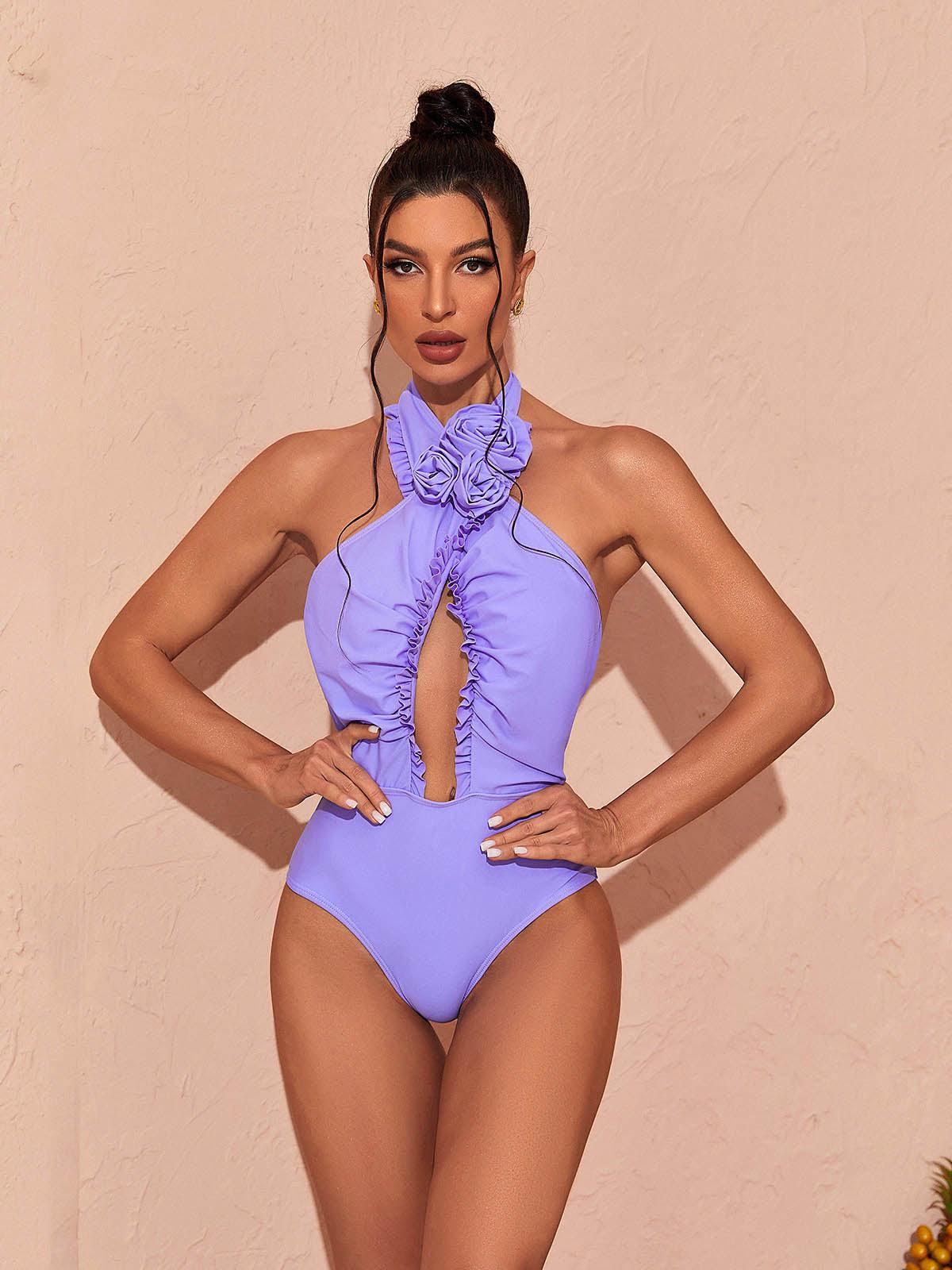Cally Swimwear Two Piece Set In Lilac