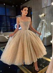 A-Line Sleeveless Light Champagne Wedding Dresses