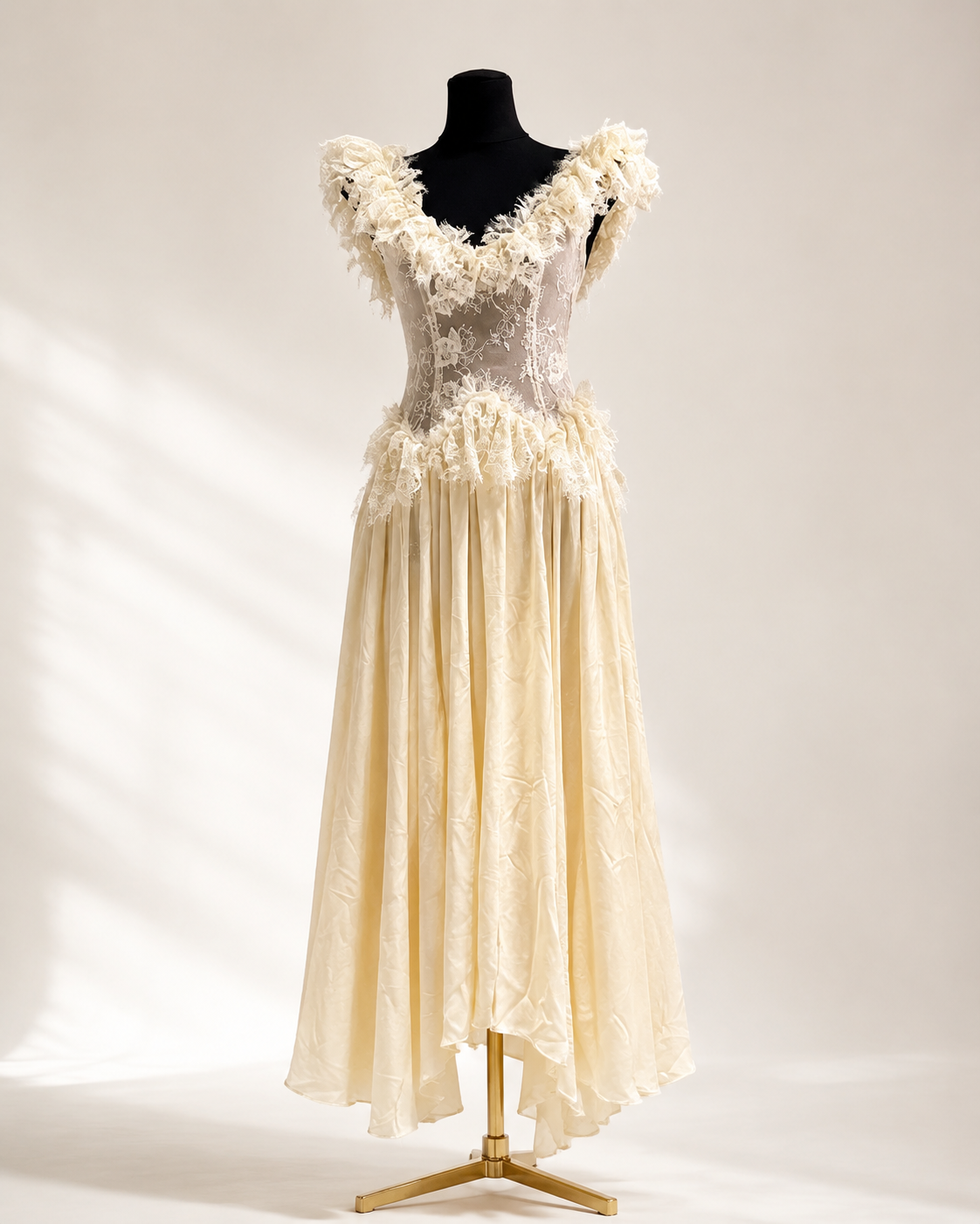Off Shoulder 3D Floral Lace Corset Maxi Dress