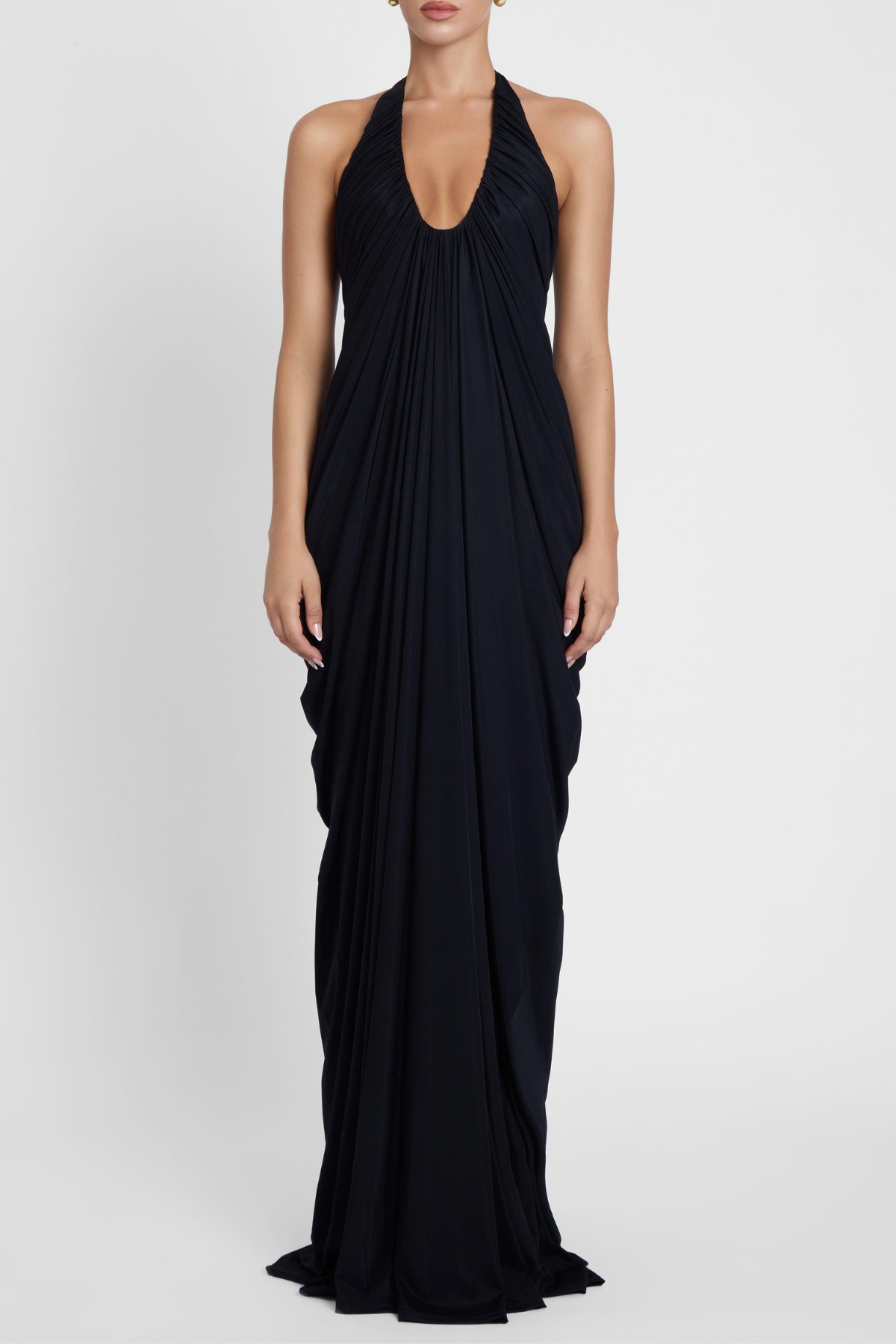 Halter Maxi Dress - Black