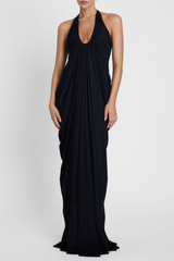 Halter Maxi Dress - Black