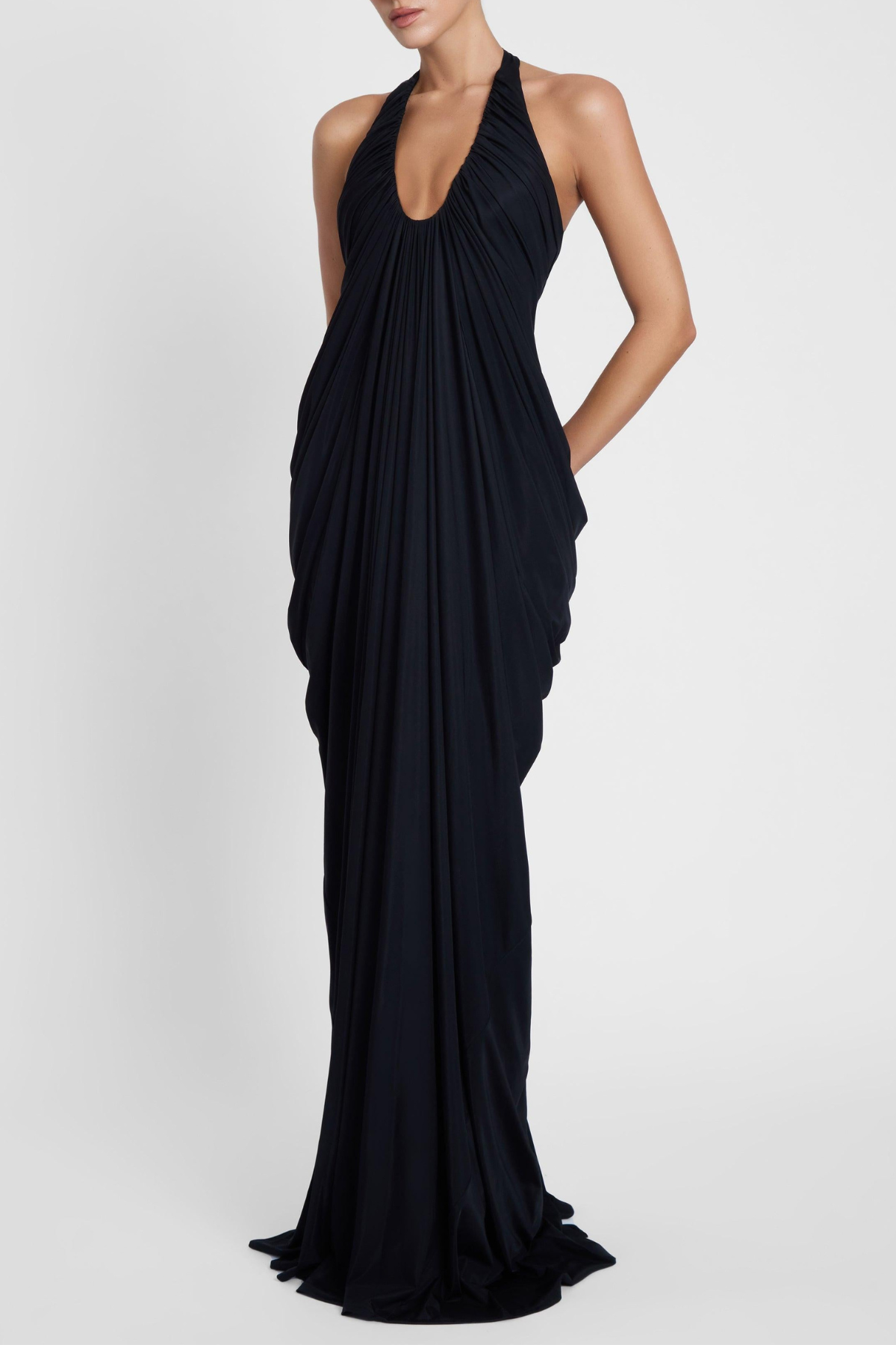 Halter Maxi Dress - Black