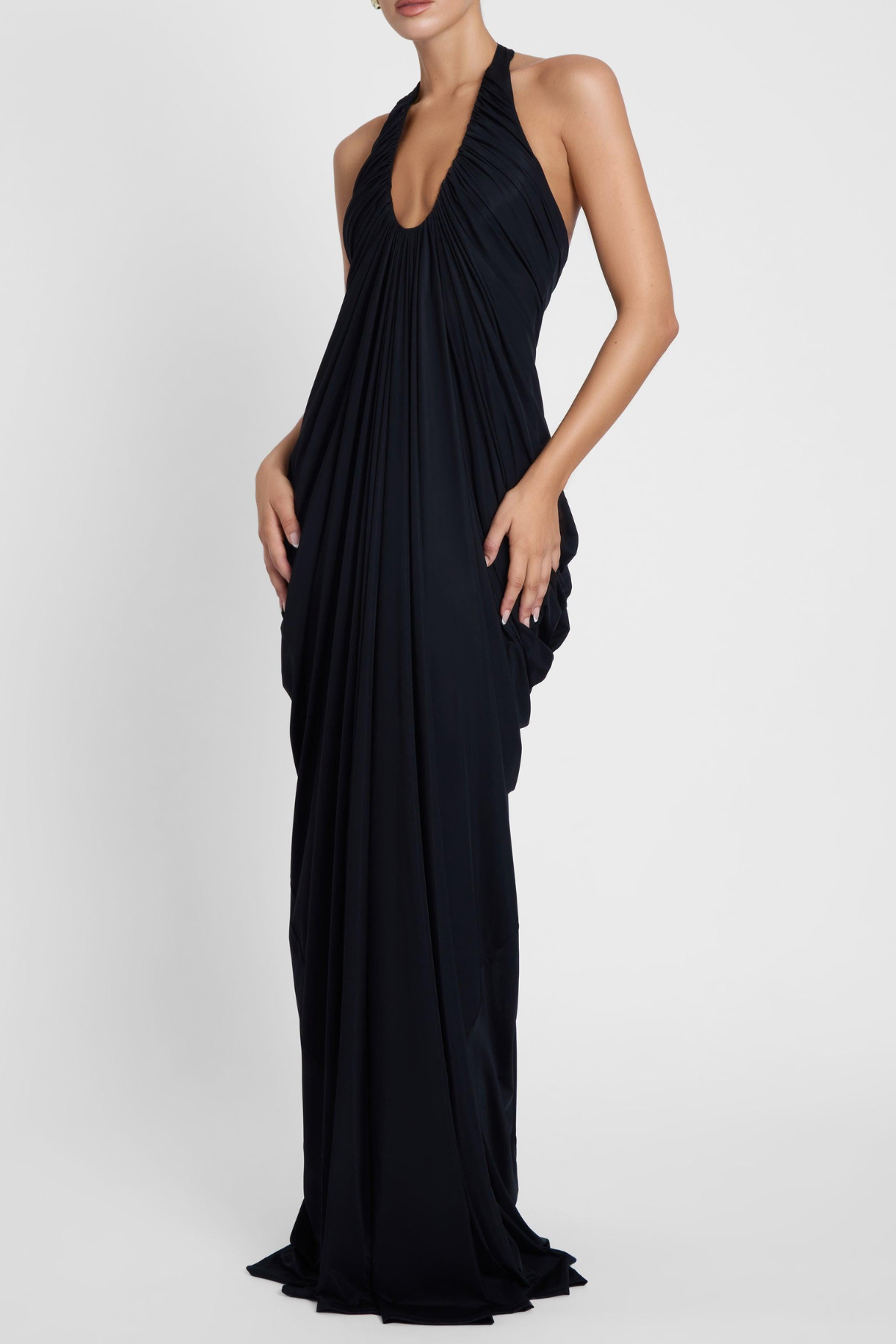 Halter Maxi Dress - Black