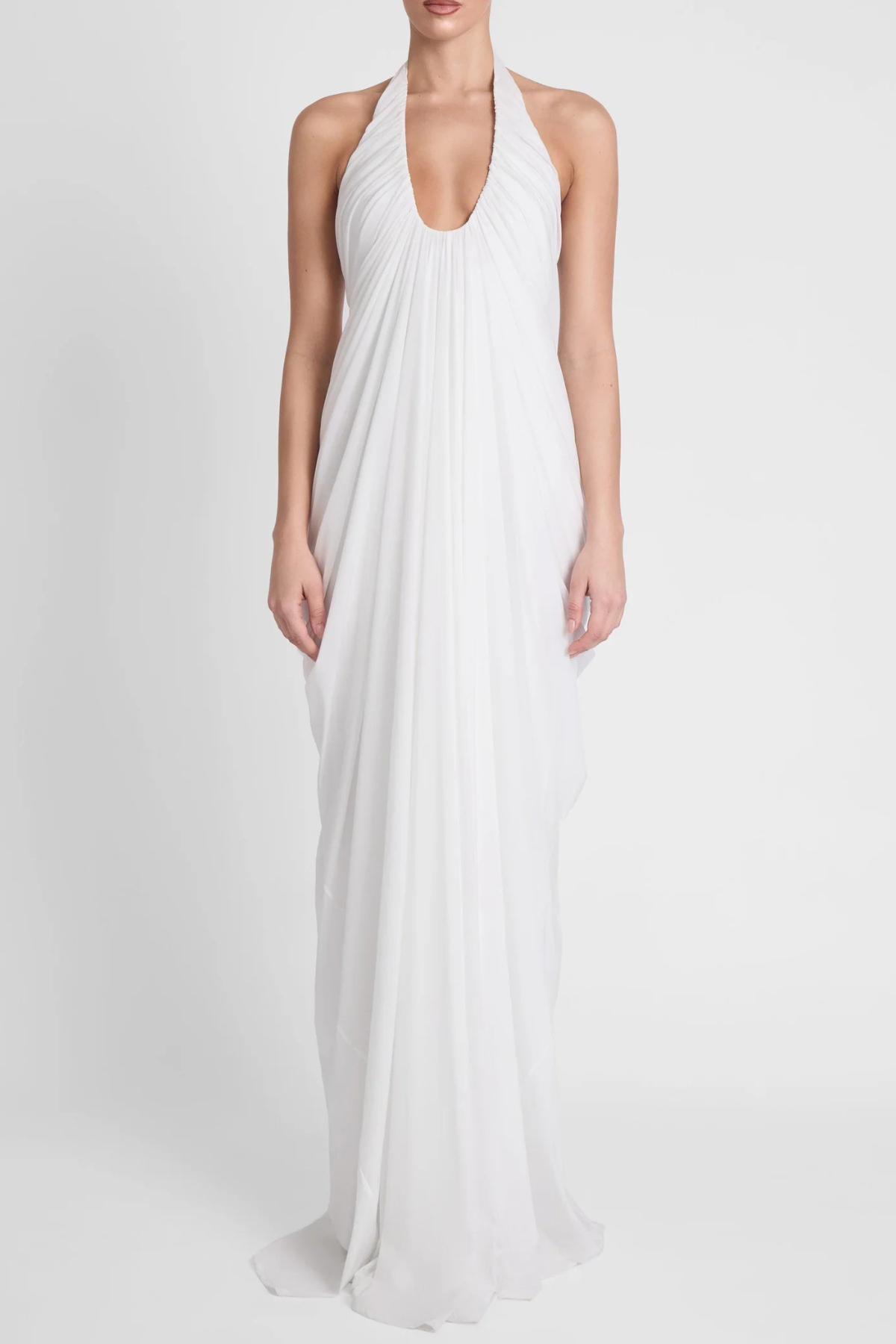 Halter Maxi Dress - White