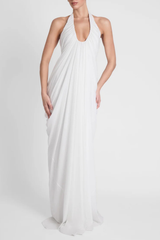 Halter Maxi Dress - White